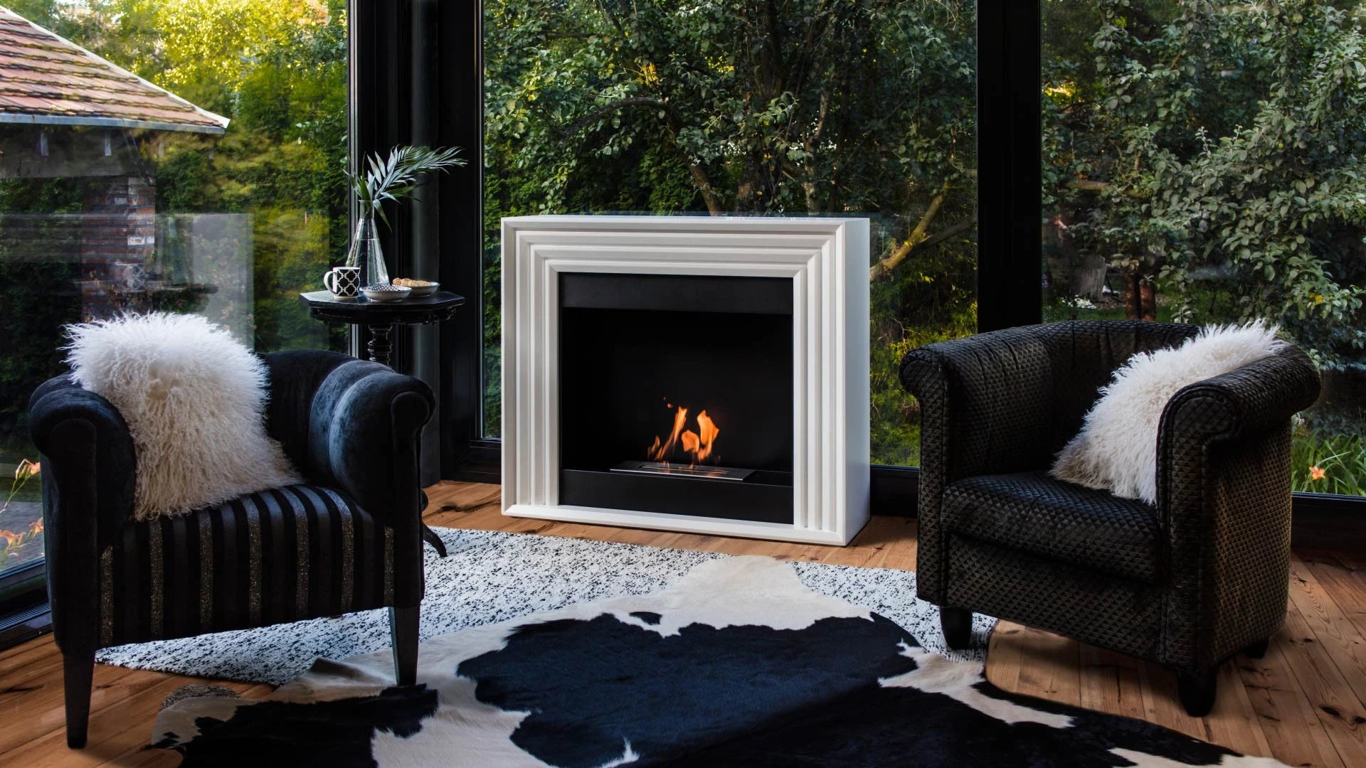 Crook traditionel ethanol kamin