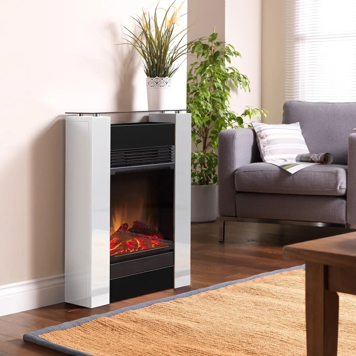 Dimplex Gisella Electric Fireplace - White
