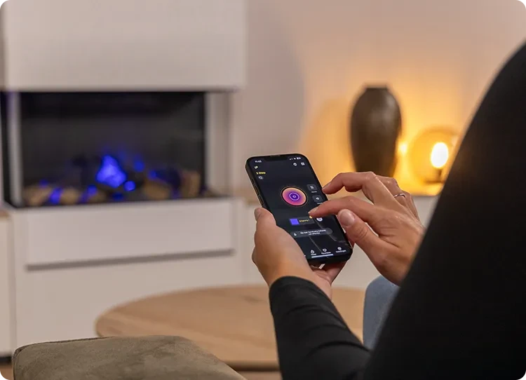 Dimplex-applikation på smartphone