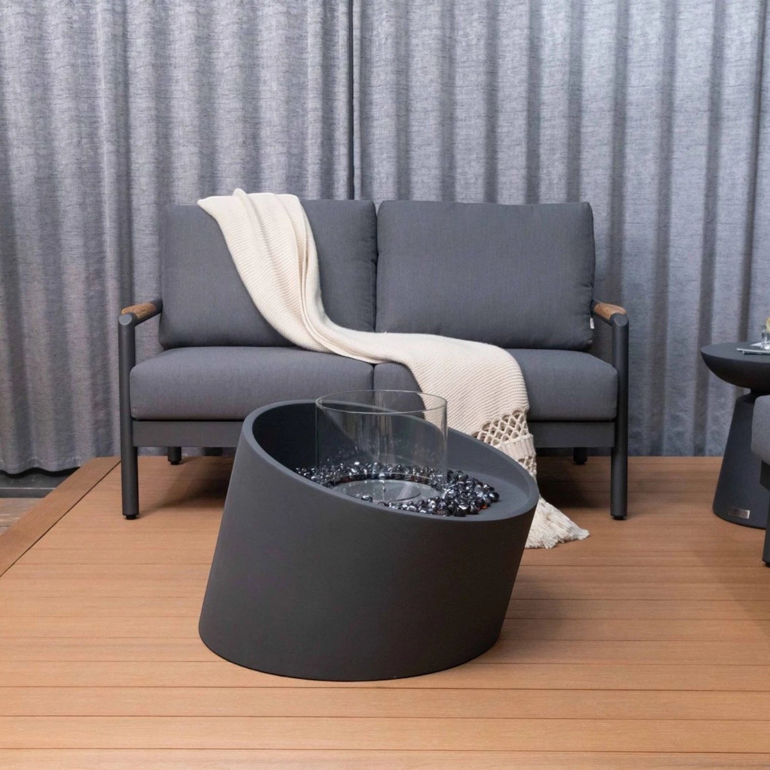 TORRE bioethanol ildsøjle - Slate Black