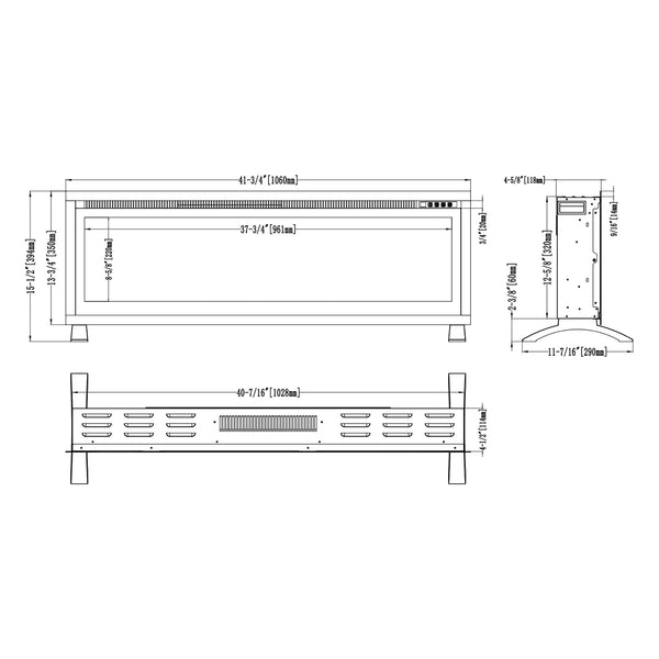 Regal 106 - Indbygningselpejs