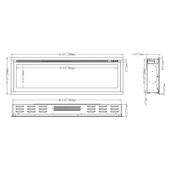 Regal 106 - Indbygningselpejs