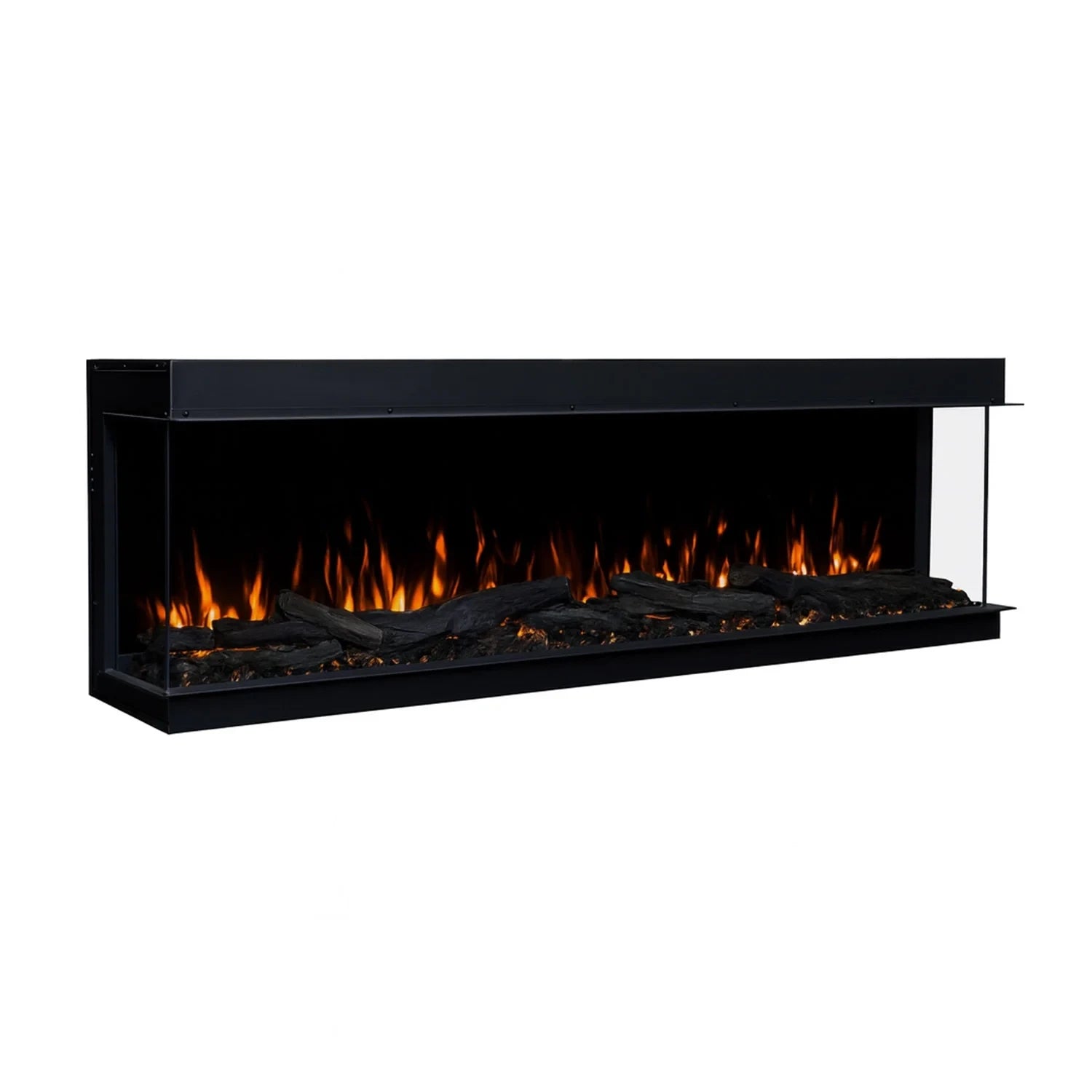 Solis 150 - 3-sidet indbygningselpejs