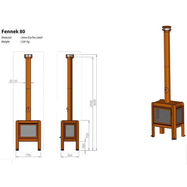 Fennek 80 havepejs