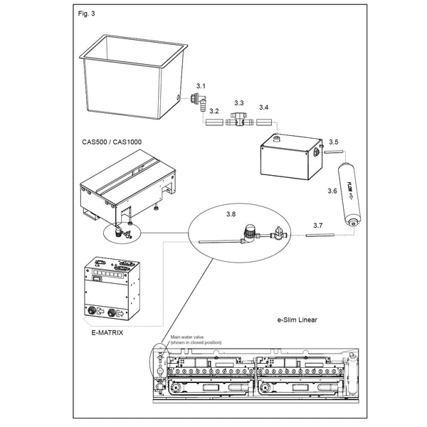 Vandtank-pumpesæt til Dimplex E-Matrix og Dimplex Cassette
