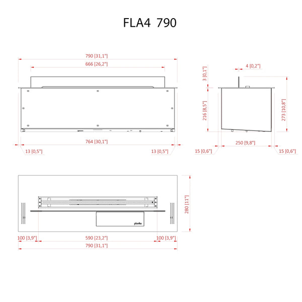 FLA4 790 - Automatisk Bioethanol Brandkar