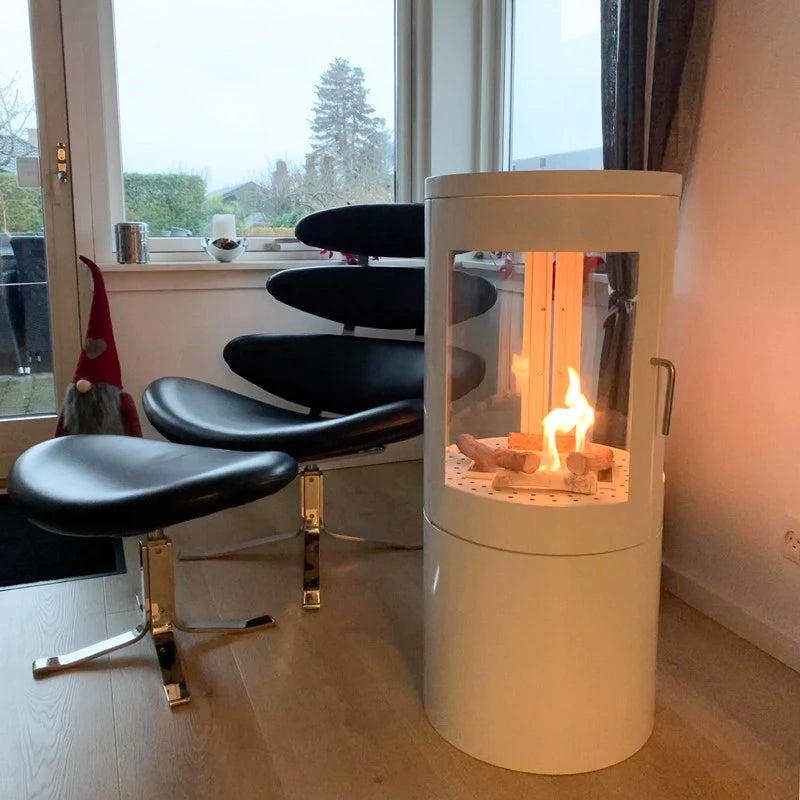 Columbus i hvid med 360 grader flammesyn