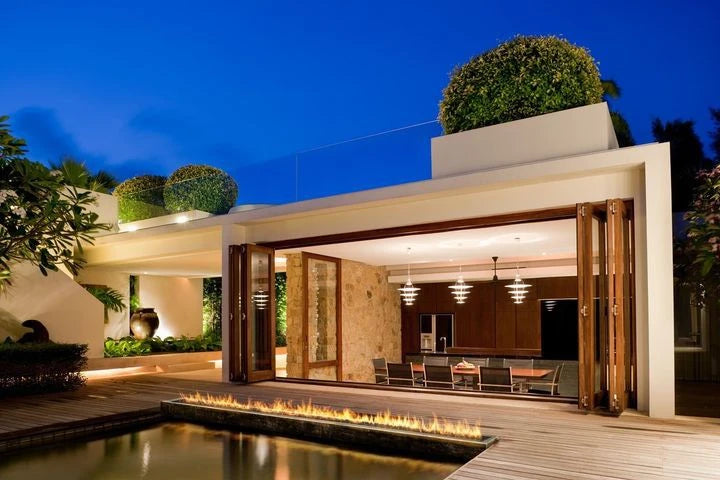 Planika Galio insert 2000 gas fireplace for outdoor use