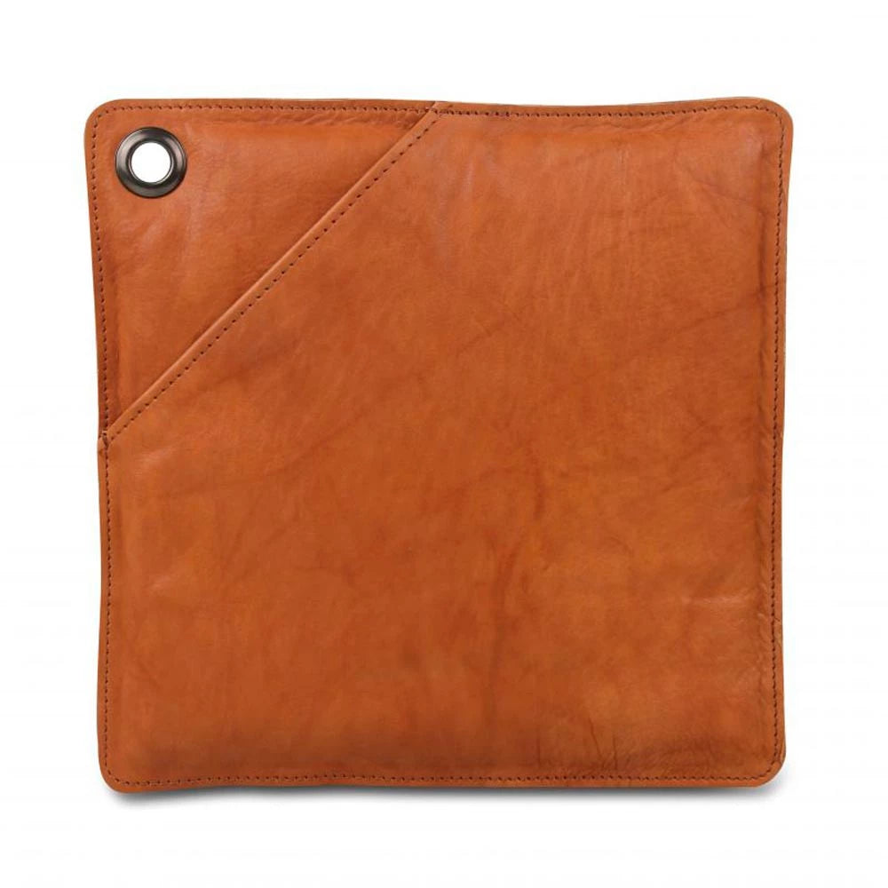 Pot Holder - Brown Leather