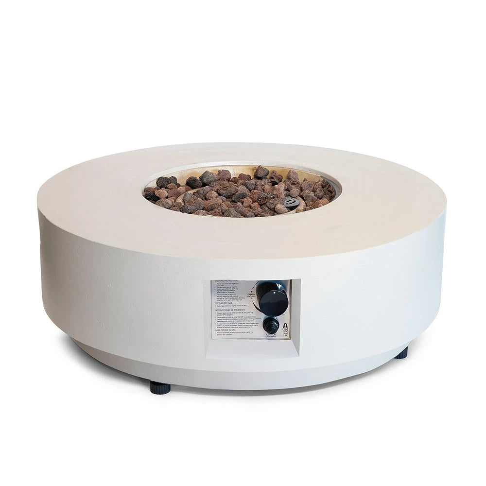 Estate Round 76 Oyster Beige – Rundt Gaspejs Ildbord