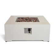 Estate Square 88 Oyster Beige – Square Gas Firepit Table