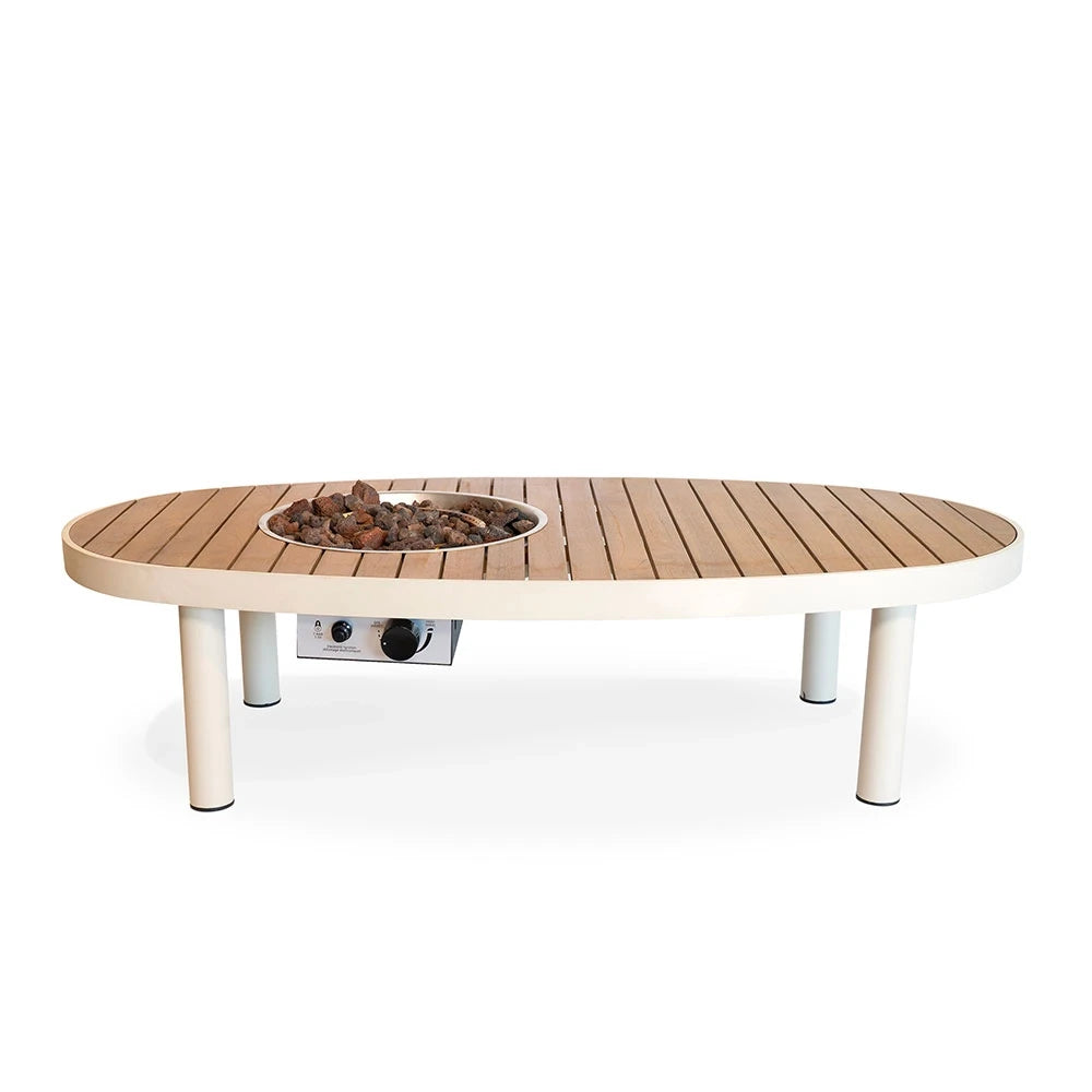 Riviera 140 Oyster Beige – Oval Gaspejs Ildbord