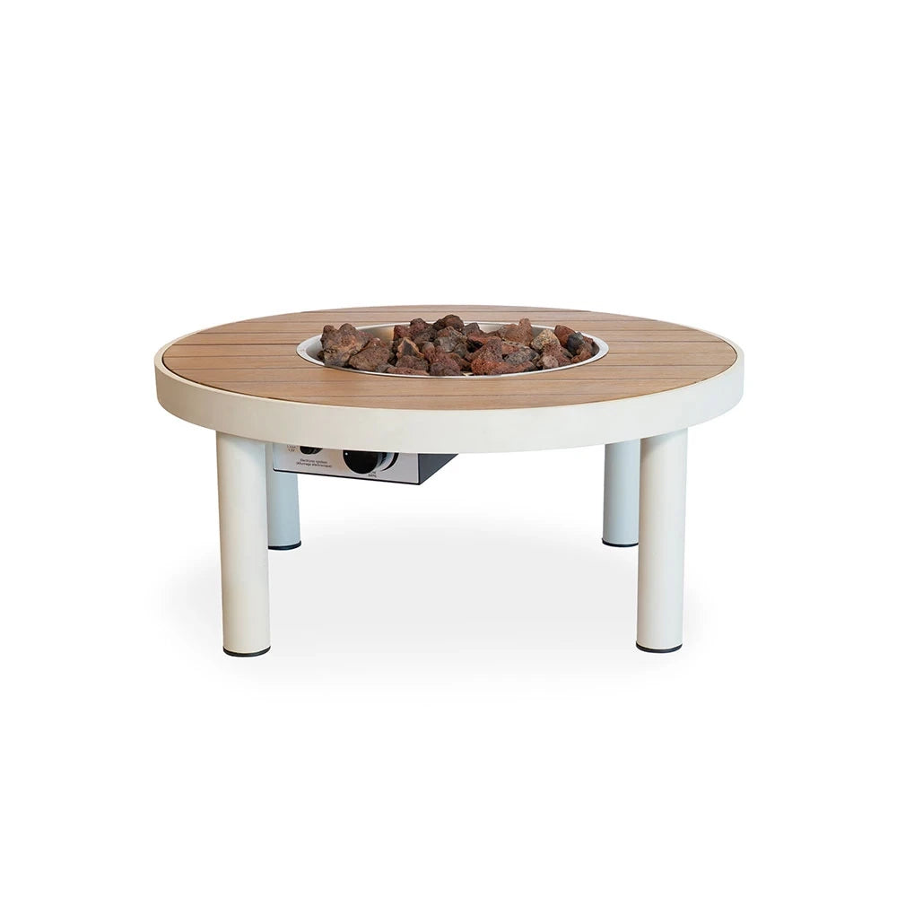 Riviera 80 Oyster Beige – Rundt Gas Ildbord