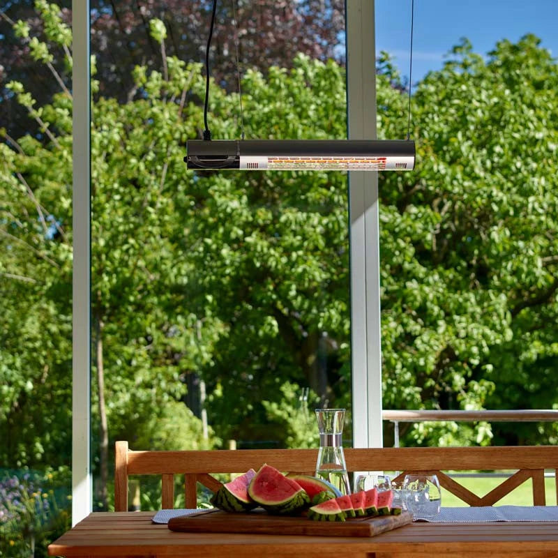 Terrassevarmer 1500W, GT + fjernbetjening