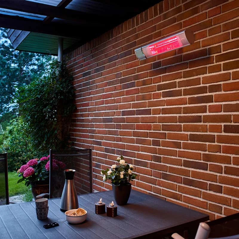 Terrassevarmer 500/ 1000/ 1500W - Sølv