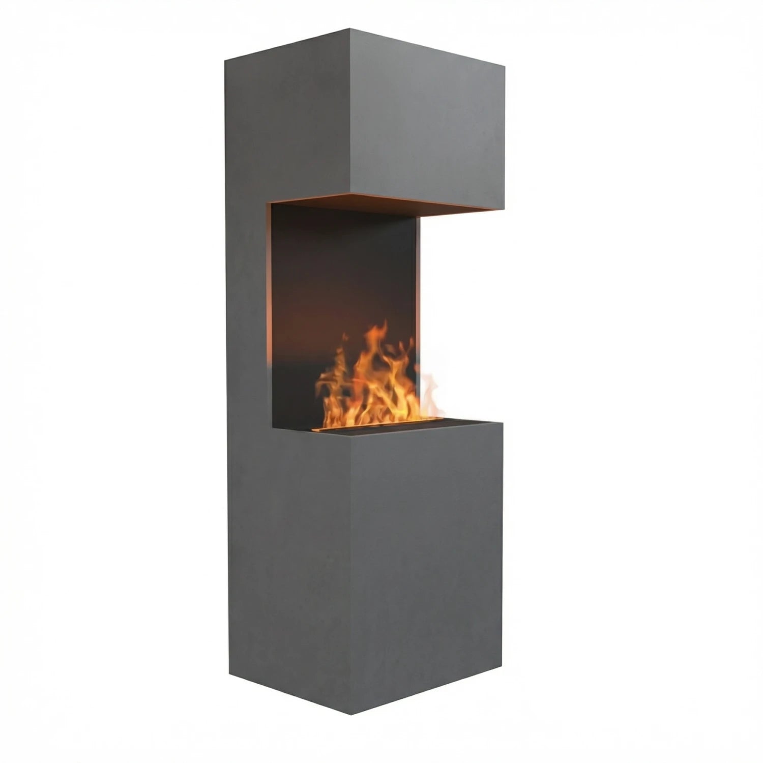 Beethoven Grey - OMC 600 | Freestanding Water Vapour Fireplace