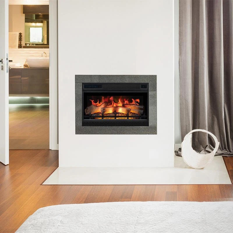 LED 3D indbygningspejs til el - 87 cm