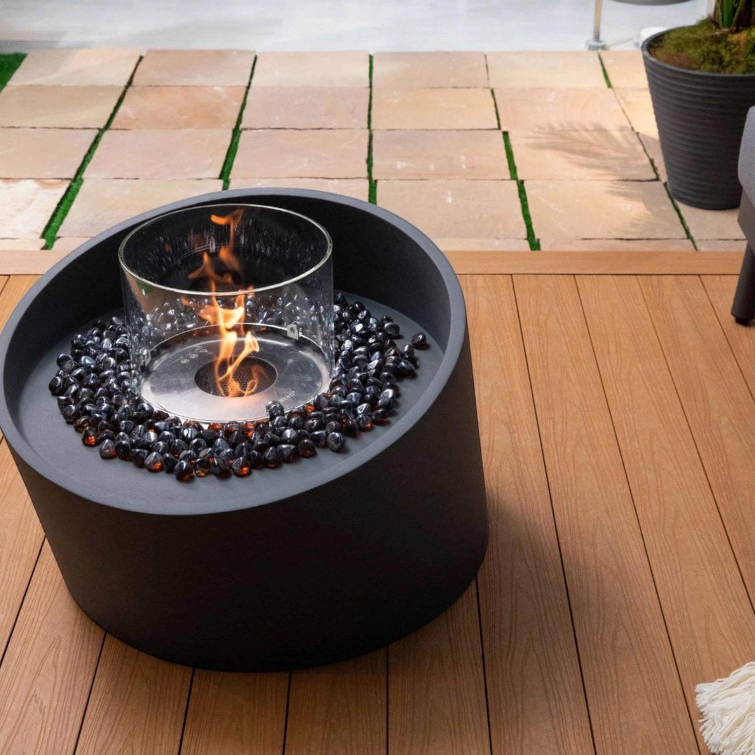 TORRE bioethanol ildsøjle - Slate Black