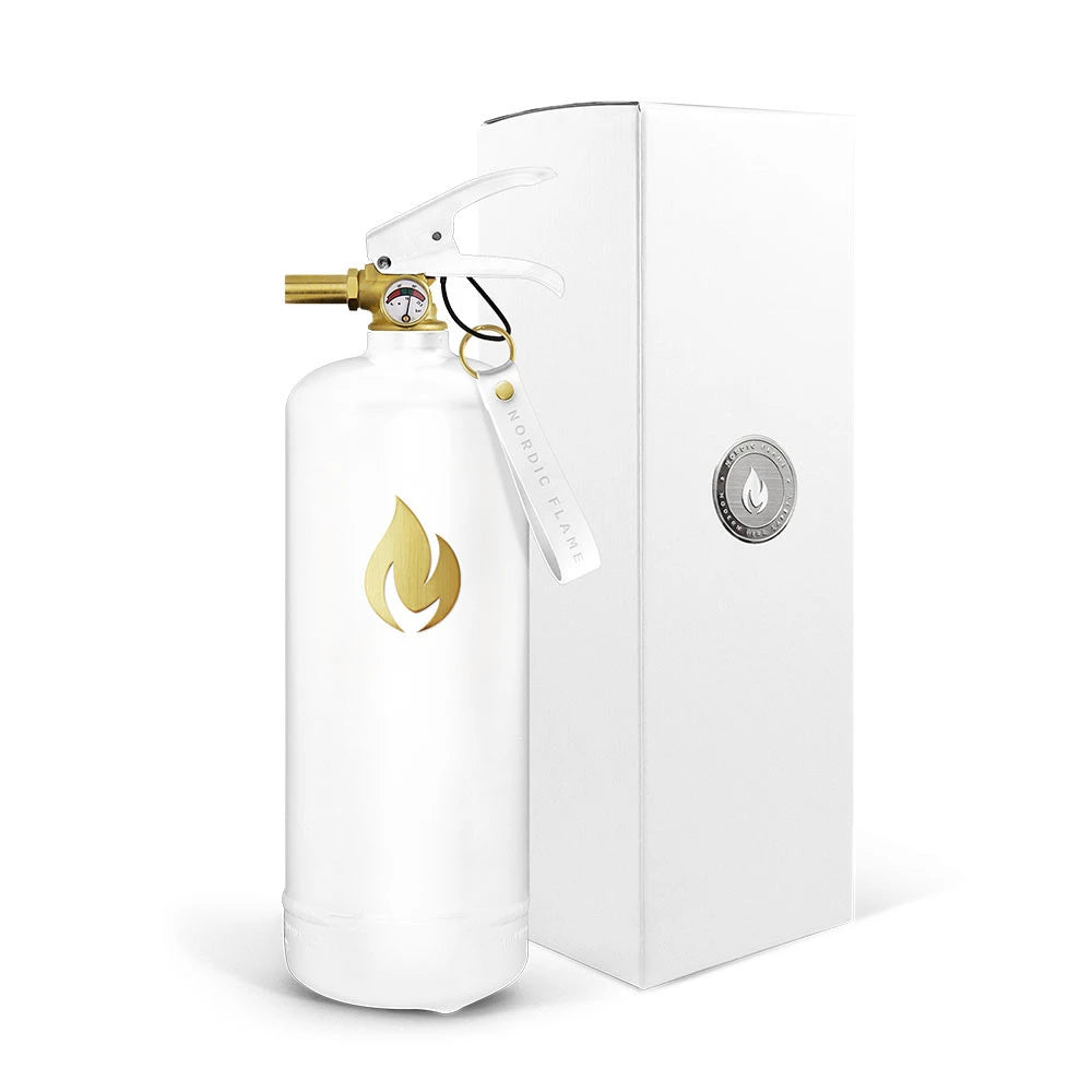Hvid Brandslukker 2 kg - Guld Emblem