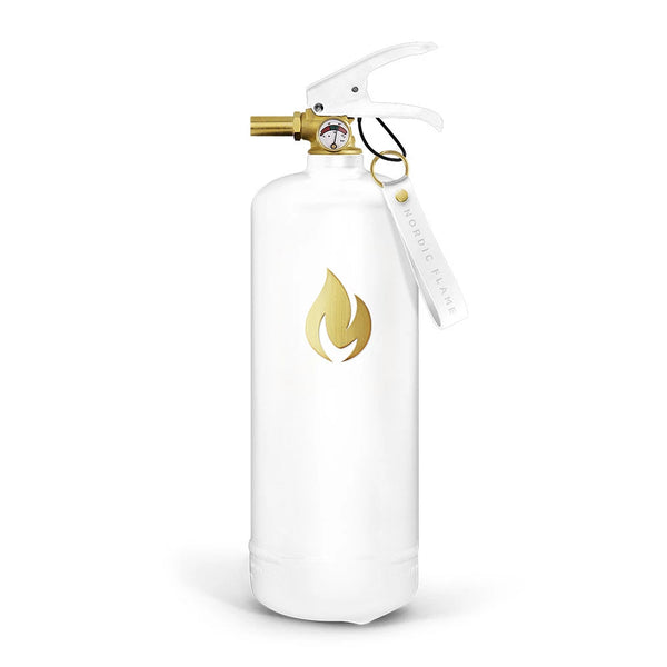 Hvid Brandslukker 2 kg - Guld Emblem