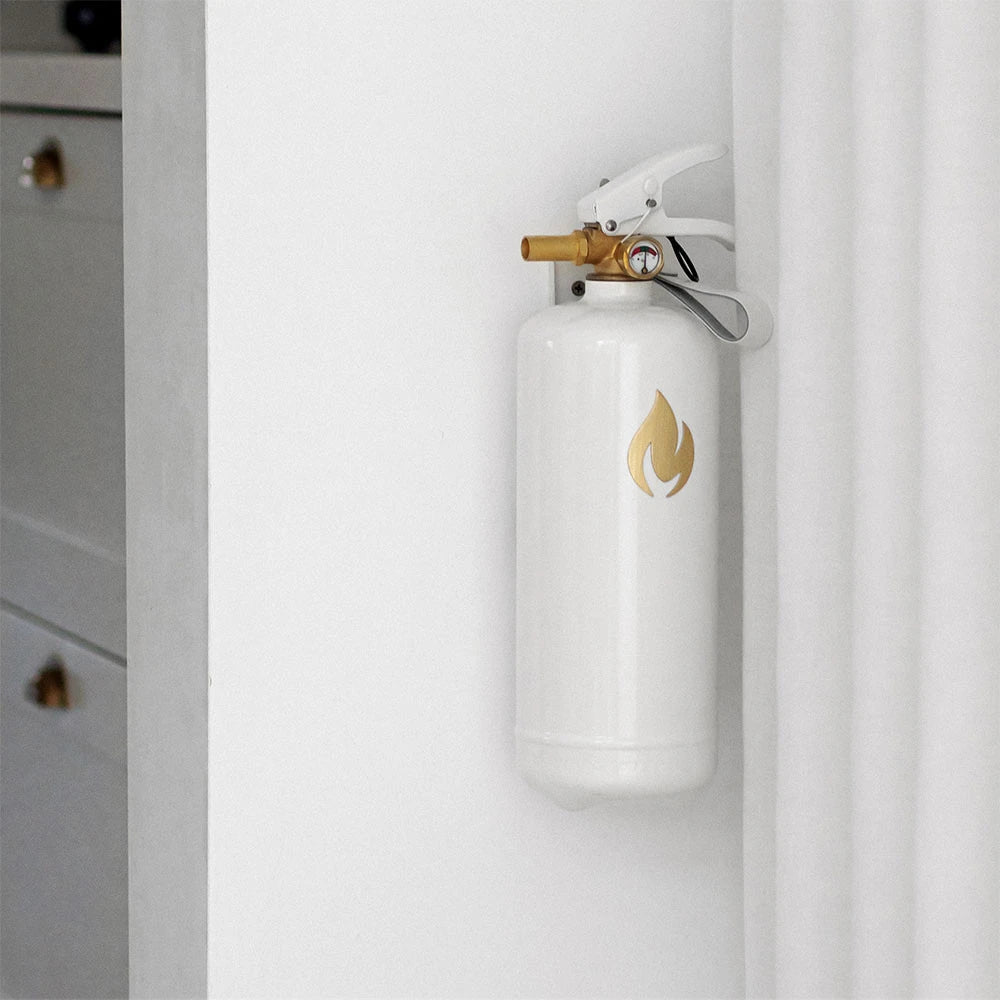 Hvid Brandslukker 2 kg - Guld Emblem