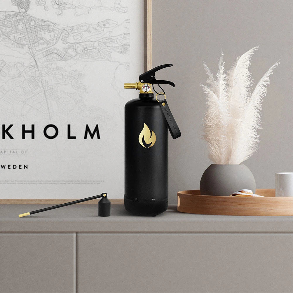 Sort Brandslukker 2 kg - Guld Emblem