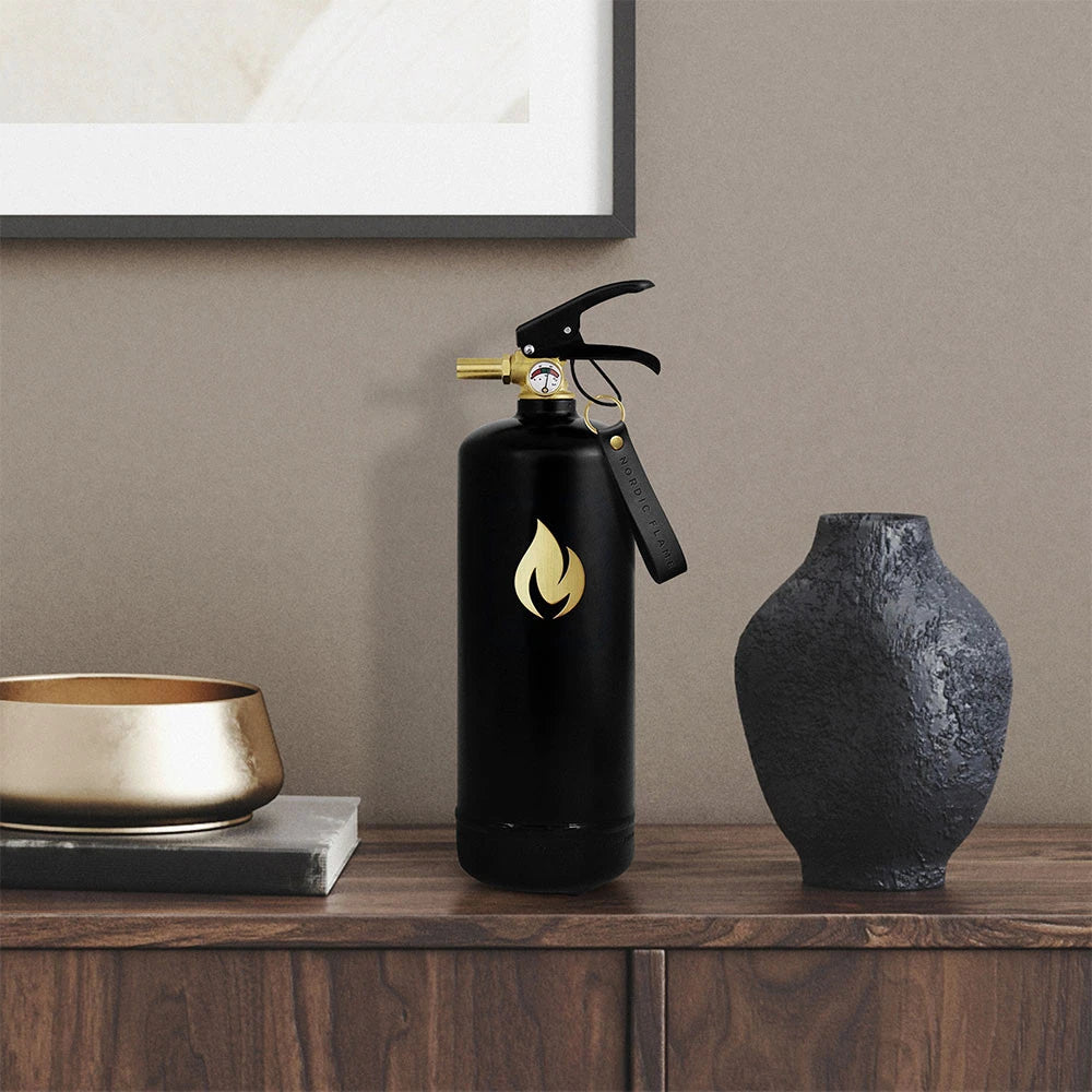 Sort Brandslukker 2 kg - Guld Emblem