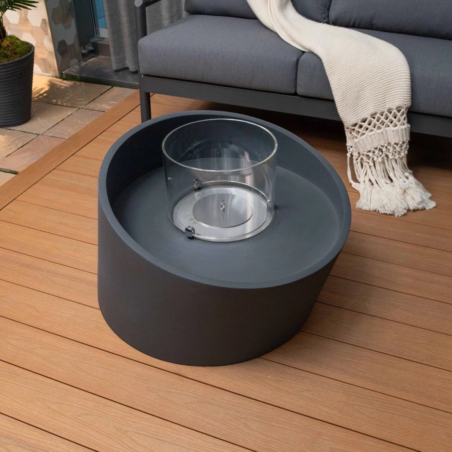 TORRE bioethanol ildsøjle - Slate Black