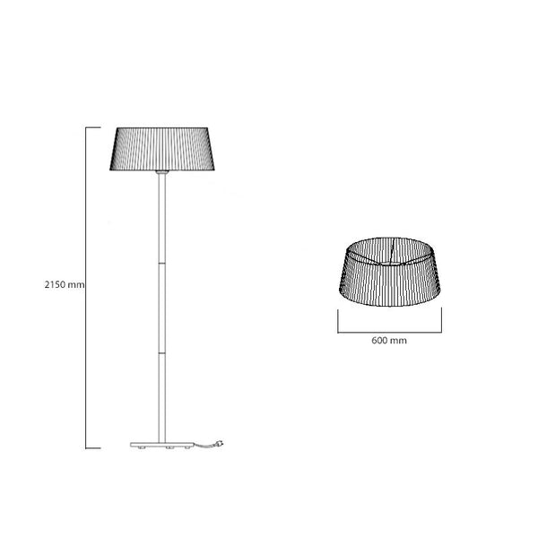 Gulvmodel 900/ 1200/ 2100 W, HA, Ø60 cm
