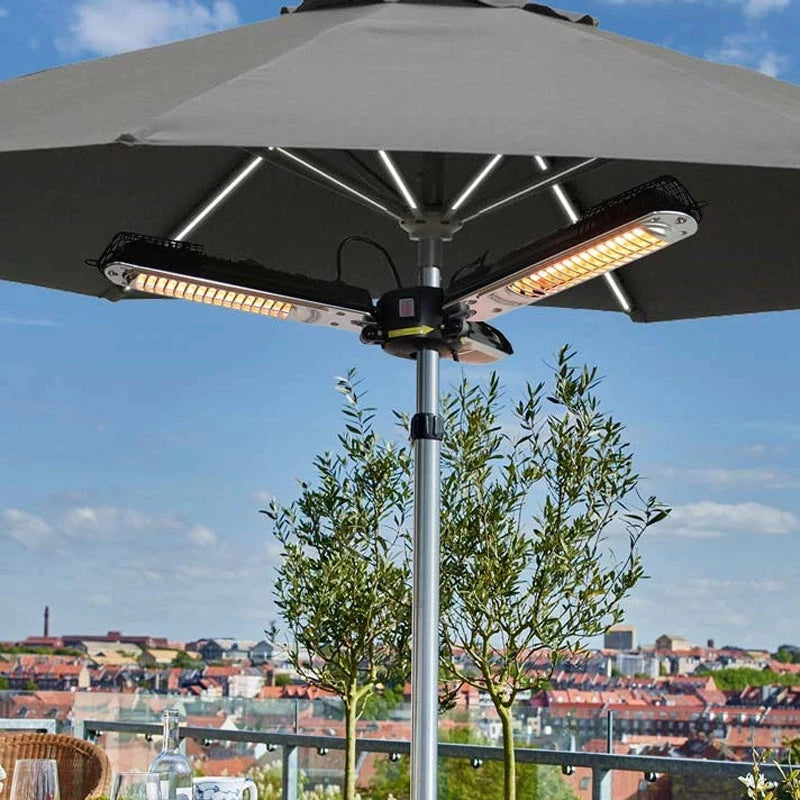 Parasolsmonteret elektrisk terrassevarmer