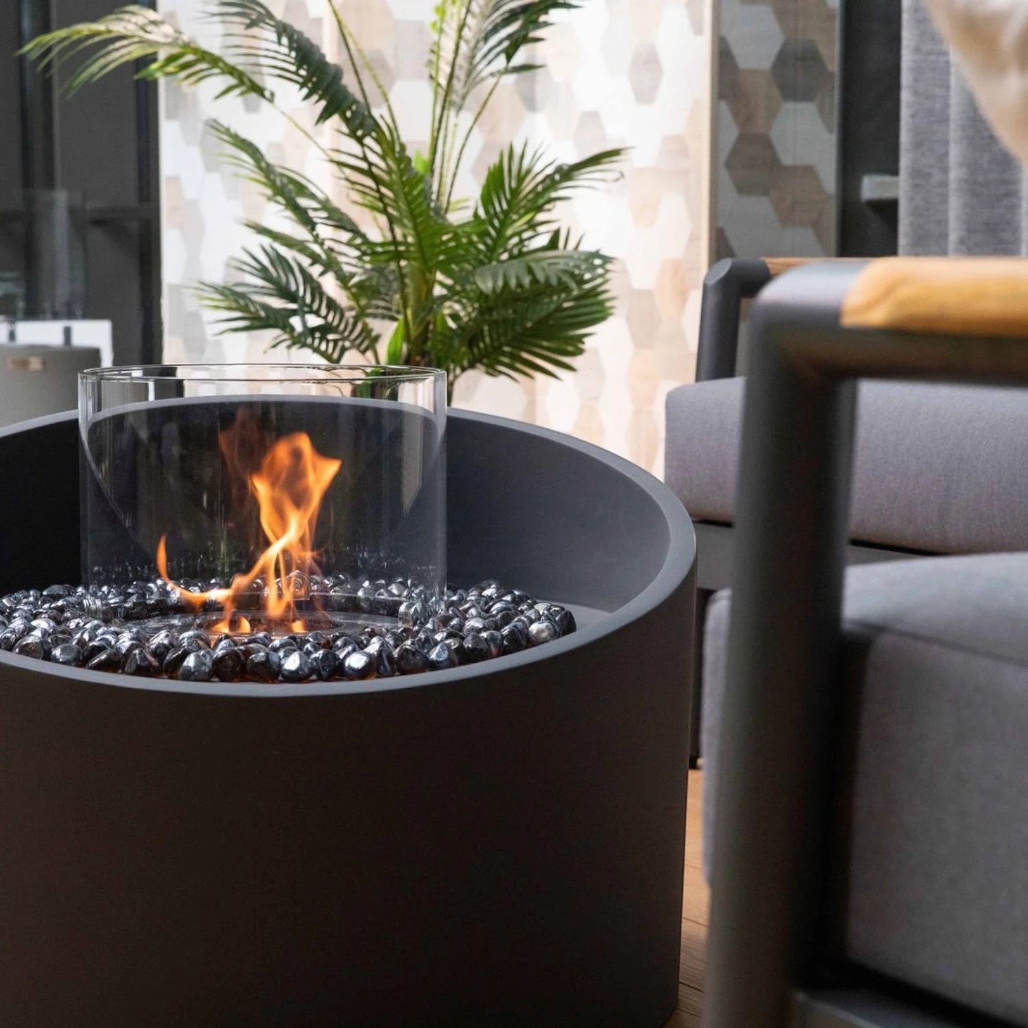 TORRE bioethanol ildsøjle - Slate Black