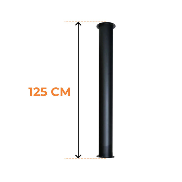 Toronto Rør 125 cm - Totallængde 165 cm