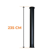 Toronto Rør 195 cm - Totallængde 235 cm