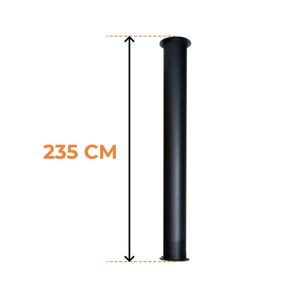 Toronto Rør 195 cm - Totallængde 235 cm