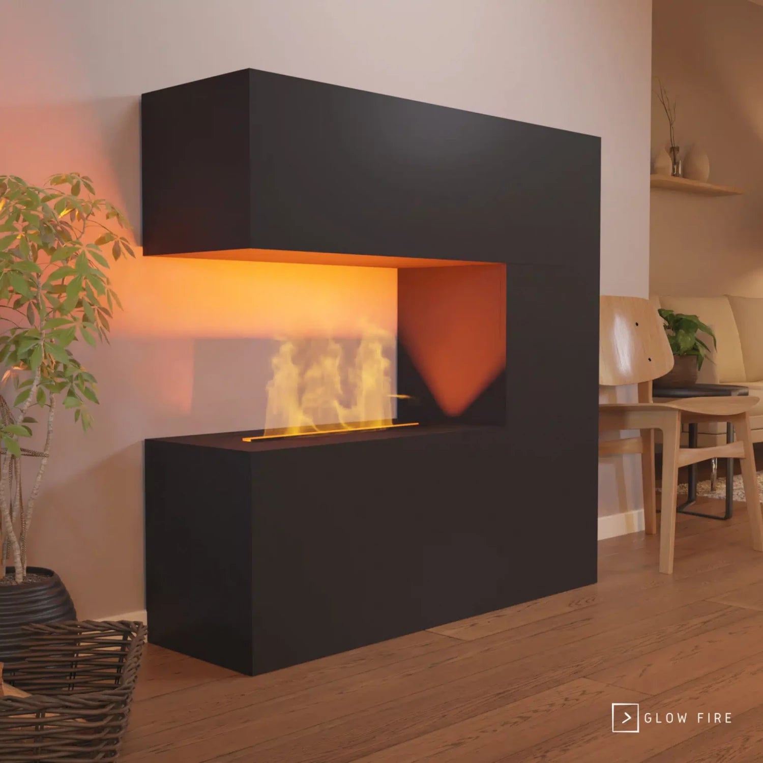 Schiller Sort - OMC 600 | Fritstående vanddamppejs
