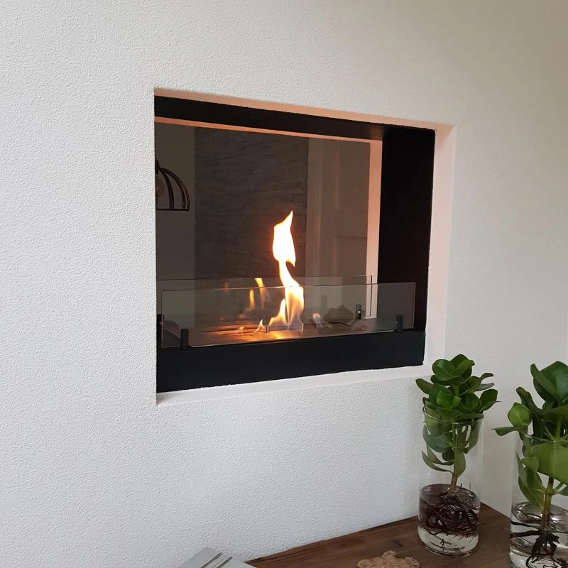 To-sidet 60 cm biopejs til indbygning - Sort