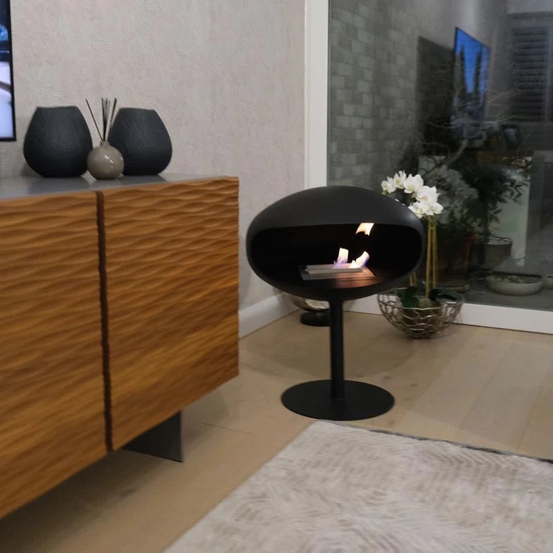 Cocoon Pedestal med sort fod - Sort