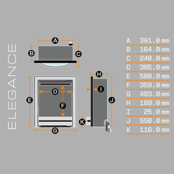 Sway Elegance – Sort Messing - Elpejs Indsats