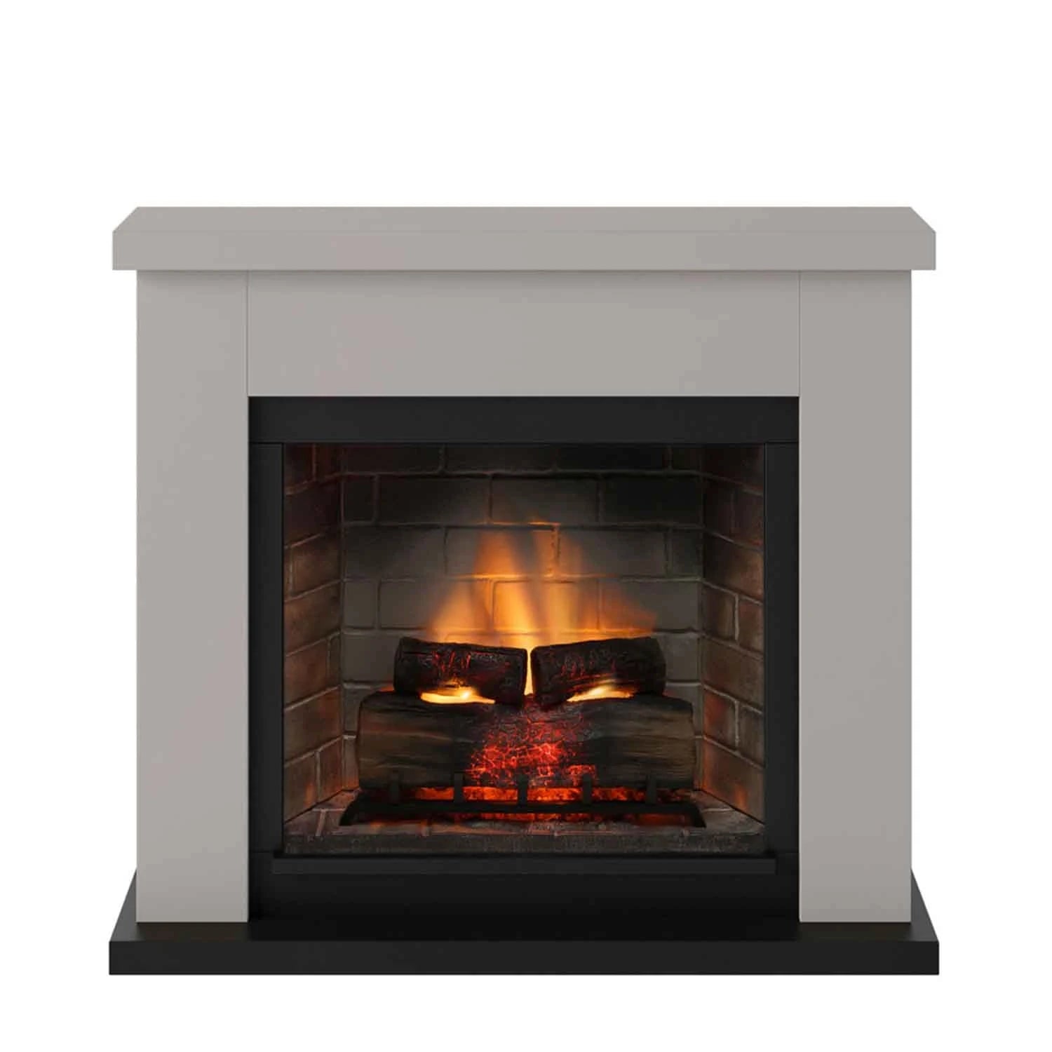 Frode Electric Fireplace - Beige