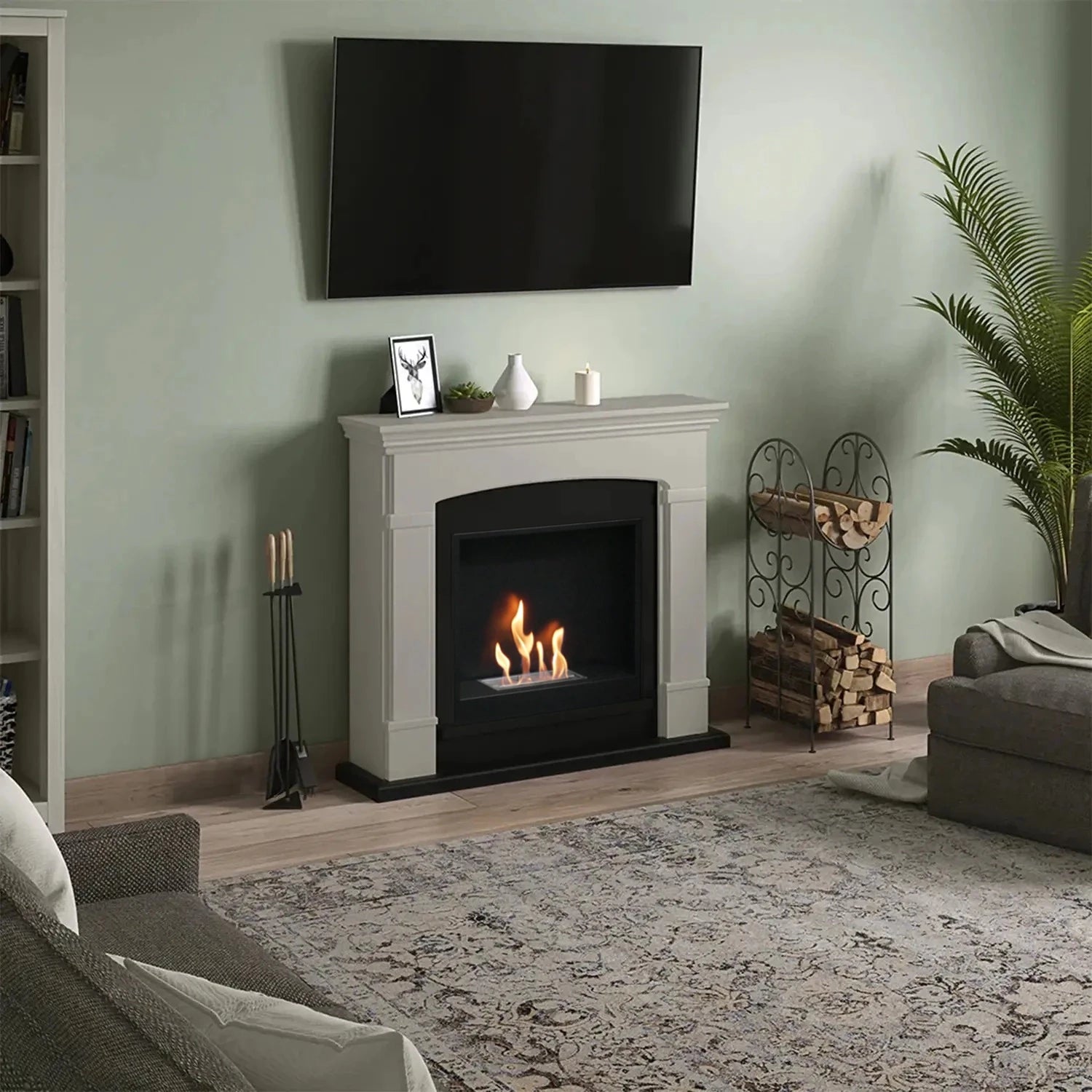 Helmi Beige Biopejs kamin