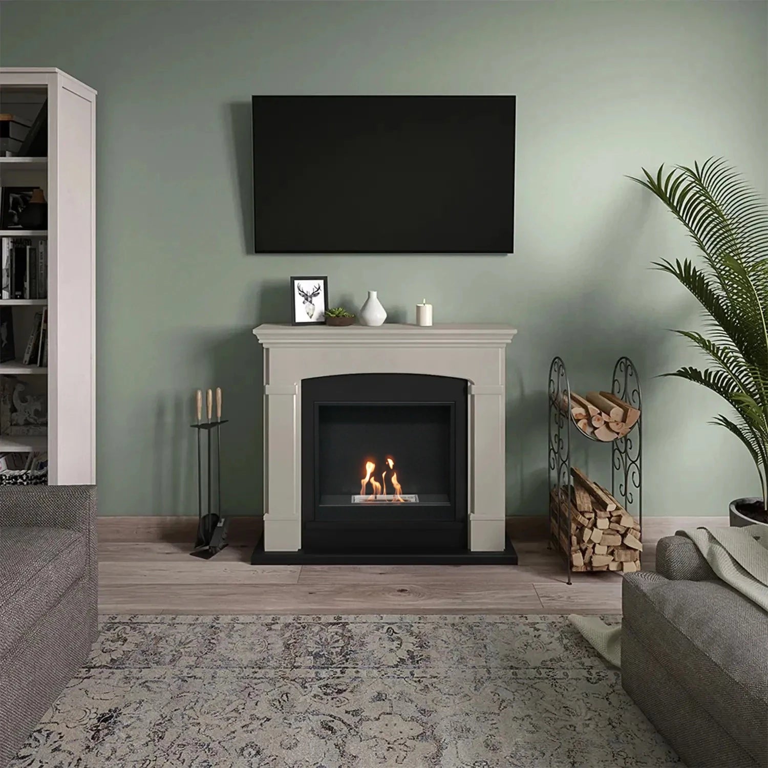 Helmi Beige Biopejs kamin