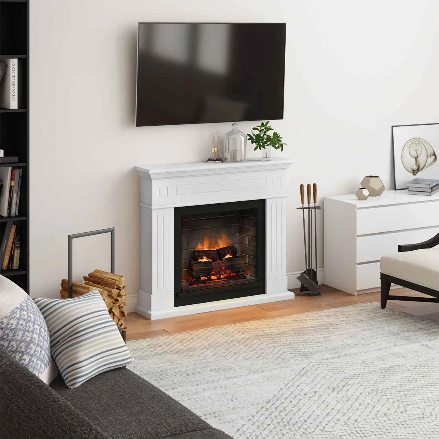 Larsen Hvid Elektrisk Kamin