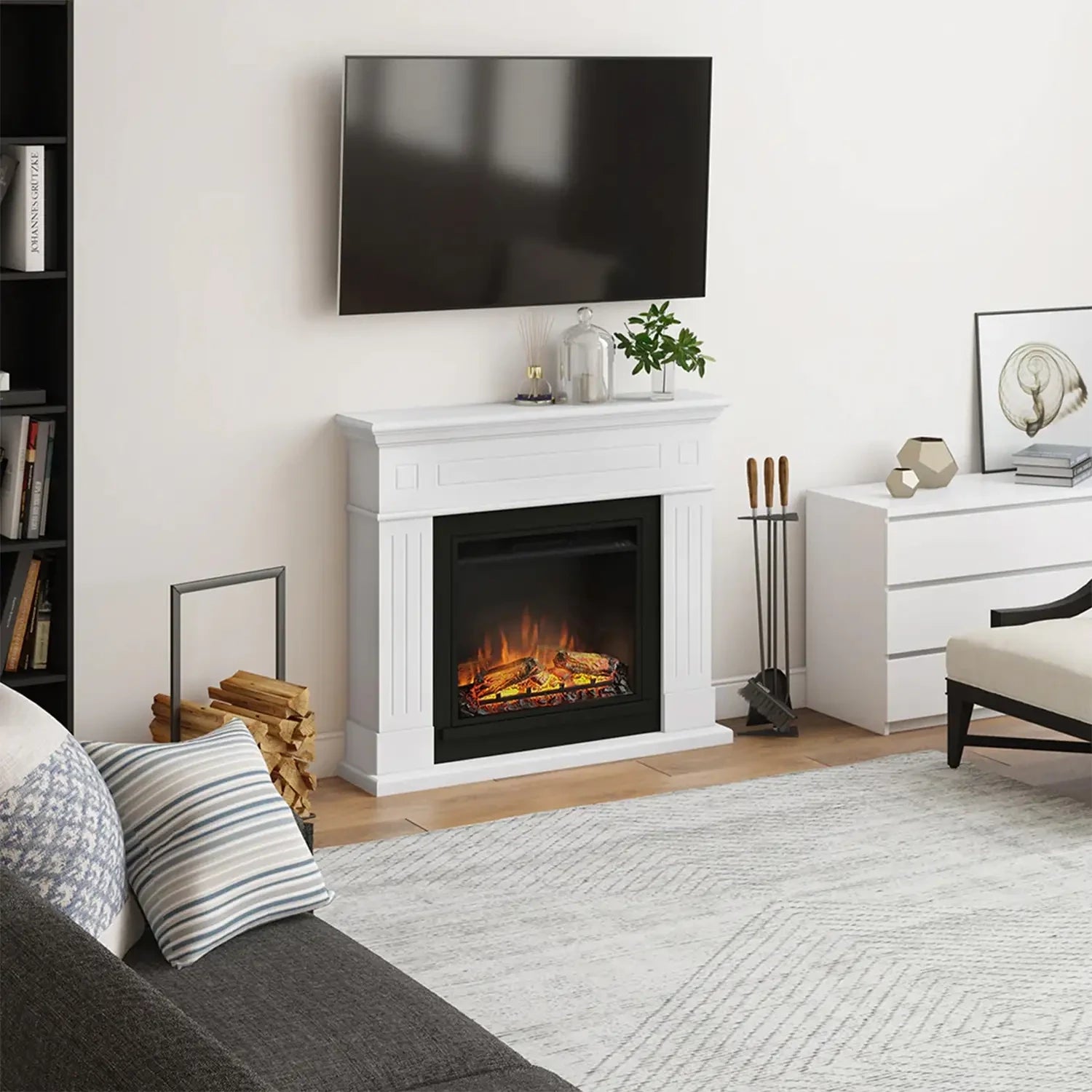 Larsen Hvid Elektrisk Kamin