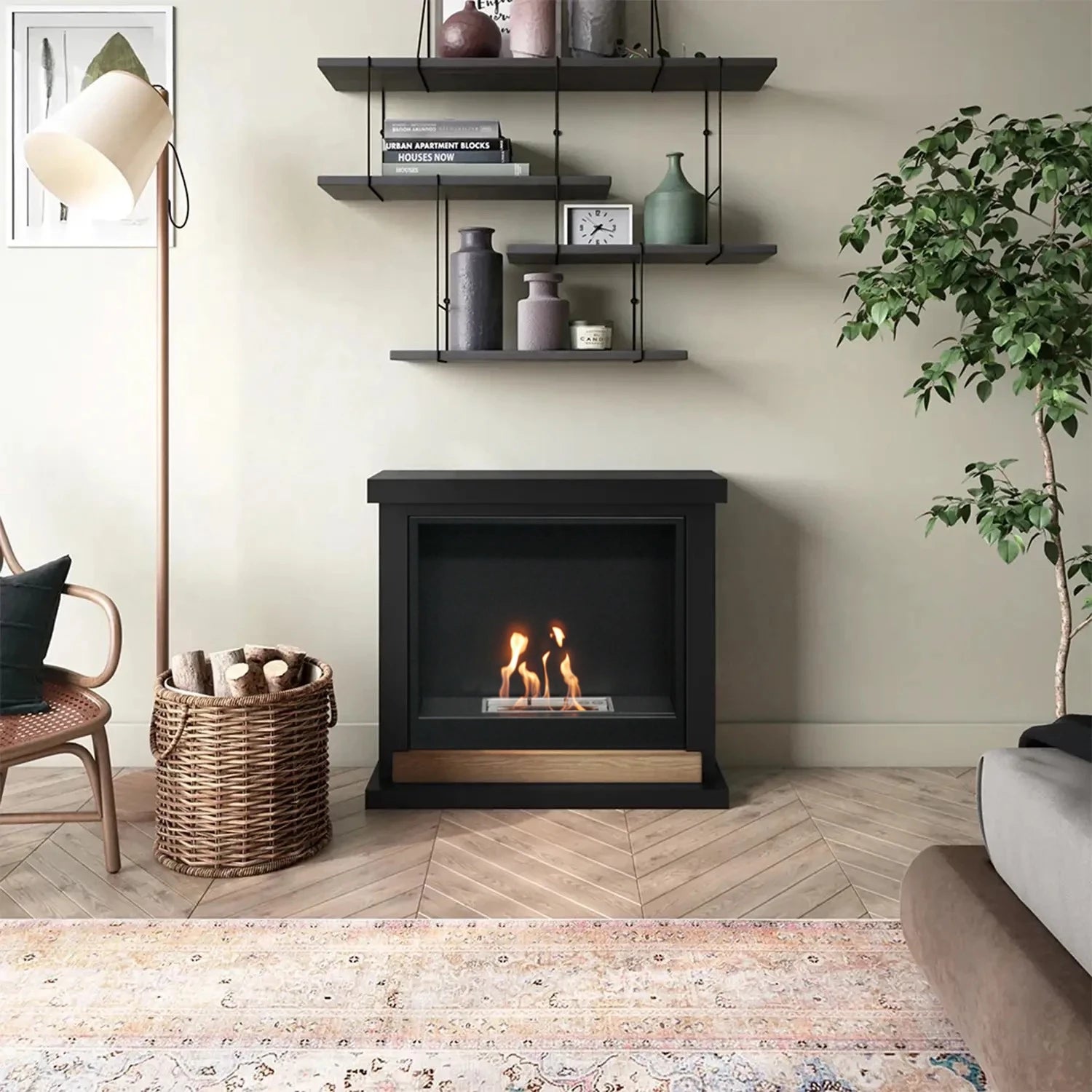 Hagen Sort Biopejs kamin