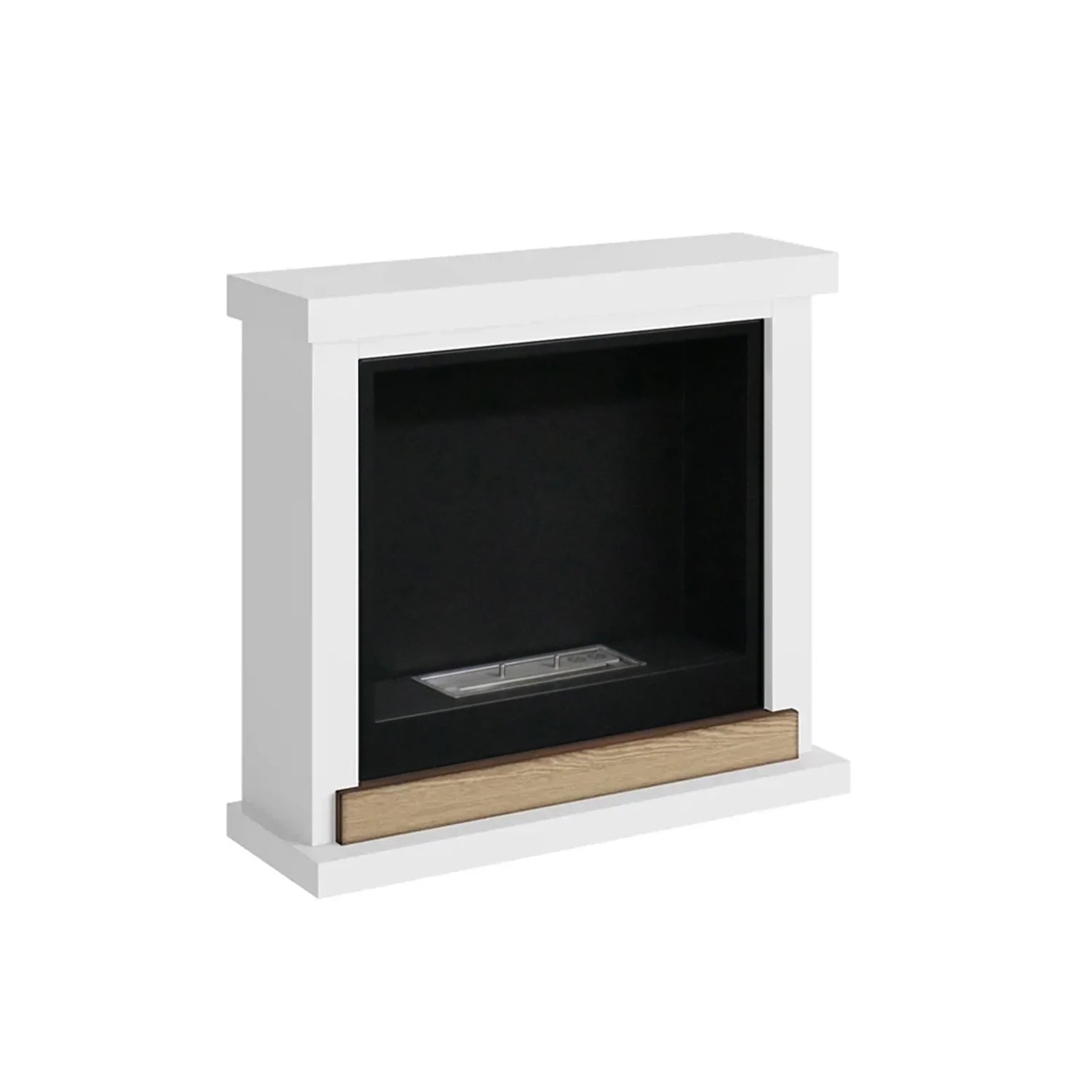 Hagen White Bioethanol Fireplace Mantel