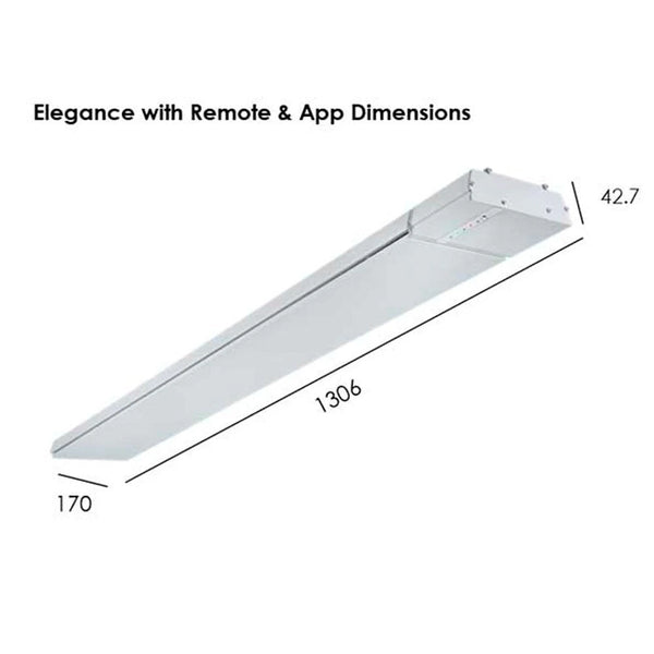 Elegance 2400W m. fjernbetjening og app