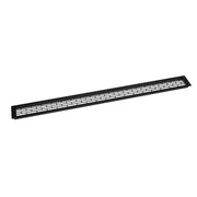Ventilationsrist Sort - 100x9 cm - 450 cm²
