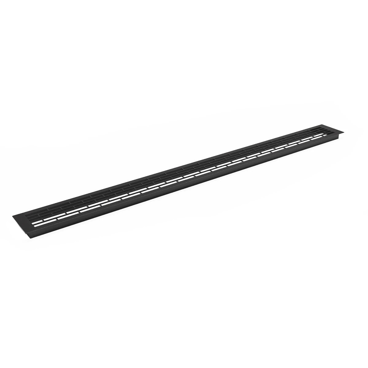 Ventilationsrist Sort - 100x9 cm - 450 cm²