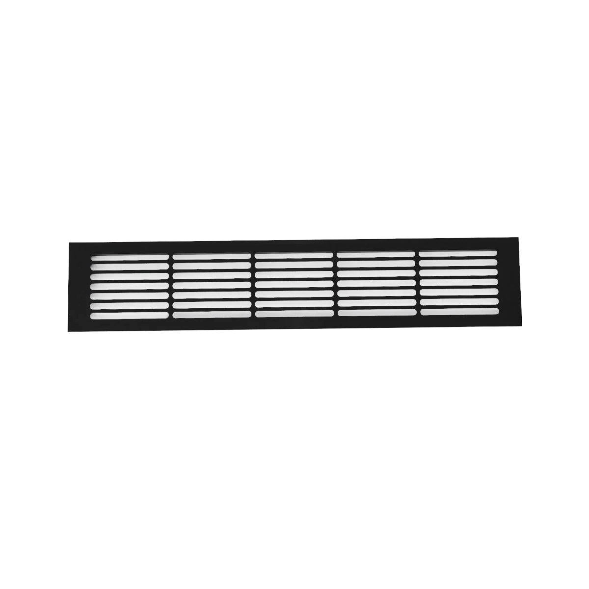 Ventilationsrist Sort - 50x10 cm - 214 cm²