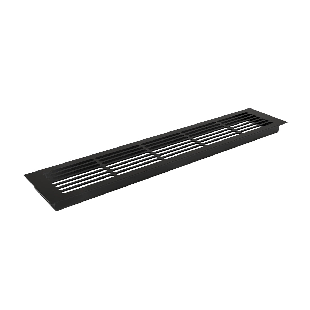 Ventilationsrist Sort - 50x10 cm - 214 cm²